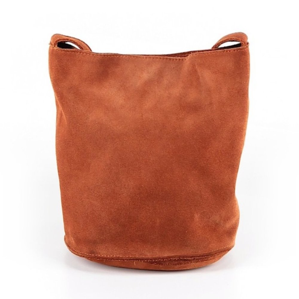 SOLD Urban Outfitters Lulu  Suede Bucket Bag Brown - Picture 2 of 11
